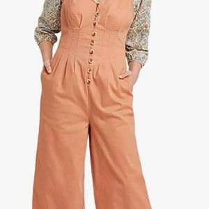 Universal Thread Straight jumpsuit- Brown mustard- size 4